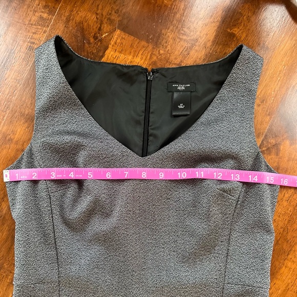 Ann Taylor Charcoal Sleeveless Midi Dress - Picture 10 of 12